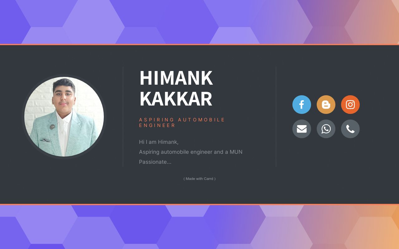 Carrd profile picture for @himank